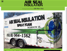 Tablet Screenshot of airsealinsulation.net